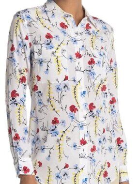 Equipment Floral 100% SILK Blouse S NWOT Authentic!